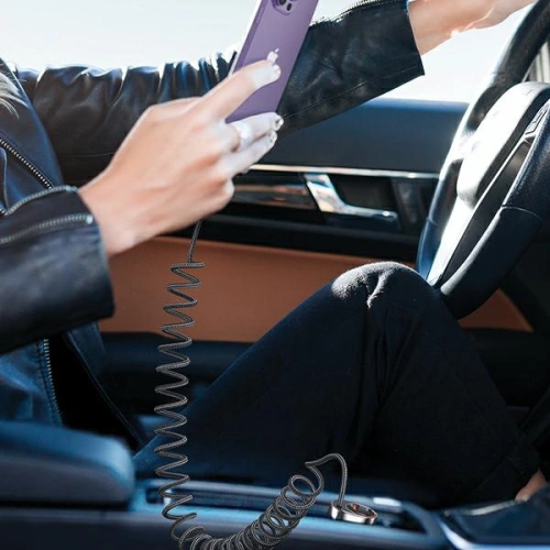 Kup Automobilová nabíječka USAMS US-CC193 1xUSB-A 18W+1xUSB-C 30W + kabel Lightning 30W PD+QC rychlé nabíjení černá/black - USA990 - {ean13} - Sklep Home Screen