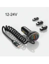 Kup USAMS US-CC192 încărcător auto 1xUSB-A 18W+1xUSB-C 30W + USB-C 30W PD+QC Fast Charge cablu negru / negru - USA991 - {ean13} - Sklep Home Screen
