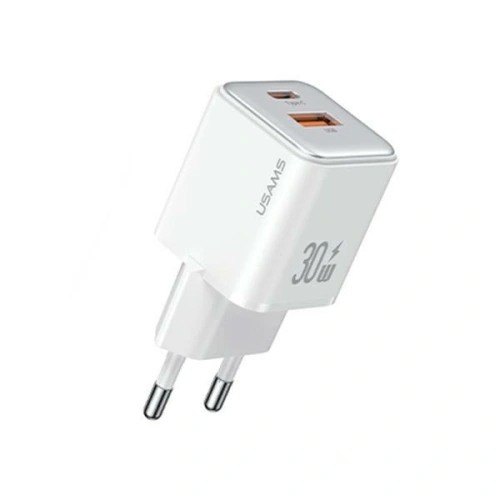 Kup USAMS US-CC189 Netzladegerät 1xUSB-A 18W+1xUSB-C 30W PD Schnellladung X-ron Serie weiß/white - USA992 - {ean13} - Sklep Home Screen