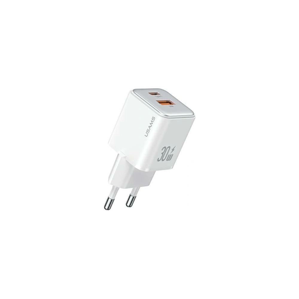 Ładowarka sieciowa USAMS US-CC189 1xUSB-A 18W+1xUSB-C 30W PD Fast Charging X-ron Series biały/white