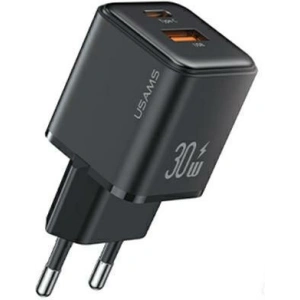 Kup USAMS US-CC189 Netzladegerät 1xUSB-A 18W + 1xUSB-C 30W PD Schnellladung X-ron Serie schwarz - USA993 - {ean13} - Sklep Home Screen