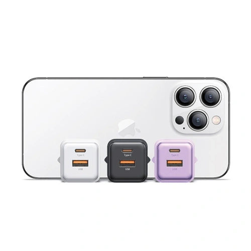 Kup USAMS US-CC189 Netzladegerät 1xUSB-A 18W + 1xUSB-C 30W PD Schnellladung X-ron Serie schwarz - USA993 - {ean13} - Sklep Home Screen