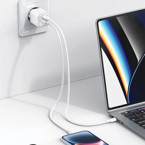 Kup USAMS US-CC189 Netzladegerät 1xUSB-A 18W + 1xUSB-C 30W PD Schnellladung X-ron Serie schwarz - USA993 - {ean13} - Sklep Home Screen