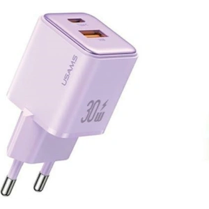 Kup USAMS US-CC189 Netzladegerät 1xUSB-A 18W + 1xUSB-C 30W PD Schnellladung X-ron Serie lila/purple - USA994 - {ean13} - Sklep Home Screen