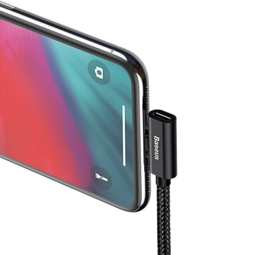 Kup Kabeladapter Baseus mit Lightning-Buchse und -Stecker, 2A, 1 Meter, schwarz - BSU241BLK - {ean13} - Sklep Home Screen