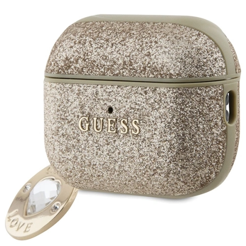 Kup Etui Guess GUAP2PGEHCDD AirPods Pro 2 cover Fixed Glitter Heart Diamond Charm złoty/gold - GUE2775 - {ean13} - Sklep Home Screen