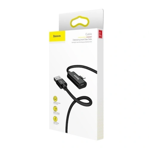 Kup Kabel adapter Baseus s konektorem a zástrčkou Lightning, 2A, 1 metr, černý - BSU241BLK - {ean13} - Sklep Home Screen
