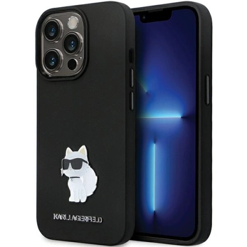 Kup Karl Lagerfeld Caz KLHCP14XSMHCNPK iPhone 14 Pro Max hardcase Silicone C Metal Pin negru / negru - KLD1642 - {ean13} - Sklep Home Screen