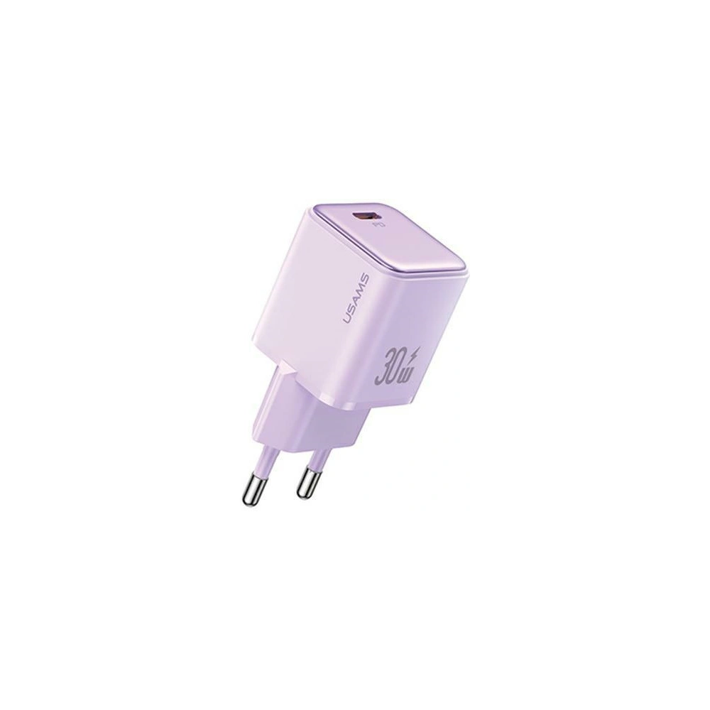 Ładowarka sieciowa USAMS CC186TC03 1xUSB-C 30W PD Fast Charging X-ron Series purpurowy/purple
