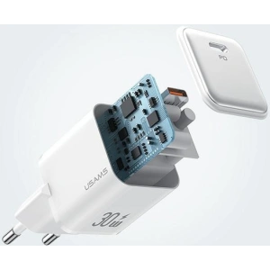Kup Încărcător de rețea USAMS CC186TC03 1xUSB-C 30W PD Fast Charging X-ron Series violet/violet - USA1000 - {ean13} - Sklep Home Screen