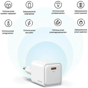 Kup Încărcător de rețea USAMS CC186TC03 1xUSB-C 30W PD Fast Charging X-ron Series violet/violet - USA1000 - {ean13} - Sklep Home Screen