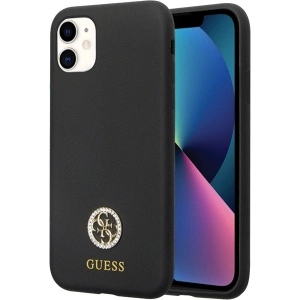 Kup Case Guess GUHCN614DGPK Apple iPhone 11/XR Hardcase Silikon Logo Strass 4G schwarz/black - GUE2780 - {ean13} - Sklep Home Screen