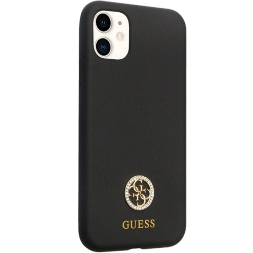 Kup Case Guess GUHCN614DGPK Apple iPhone 11/XR Hardcase Silikon Logo Strass 4G schwarz/black - GUE2780 - {ean13} - Sklep Home Screen