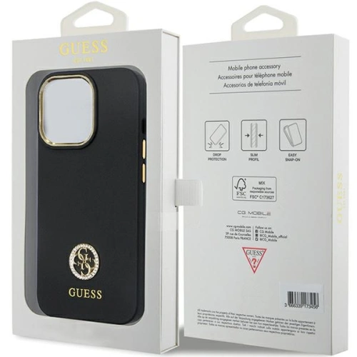 Kup Etui Guess GUHCP13XM4DGPK Apple iPhone 13 Pro Max hardcase Silicone Logo Strass 4G czarny/black - GUE2782 - {ean13} - Sklep Home Screen