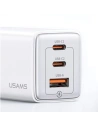 Kup USAMS CC180TC04 2xUSB-C+1xUSB-A 65W GaN PD+QC Fast Charging Sandru Series (US-CC180) albastru/albastru gradient - USA1005 - {ean13} - Sklep Home Screen
