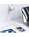 Kup USAMS CC180TC04 2xUSB-C+1xUSB-A 65W GaN PD+QC Fast Charging Sandru Series (US-CC180) albastru/albastru gradient - USA1005 - {ean13} - Sklep Home Screen
