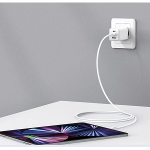 Kup USAMS CC180TC04 2xUSB-C+1xUSB-A 65W GaN PD+QC Fast Charging Sandru Series (US-CC180) albastru/albastru gradient - USA1005 - {ean13} - Sklep Home Screen