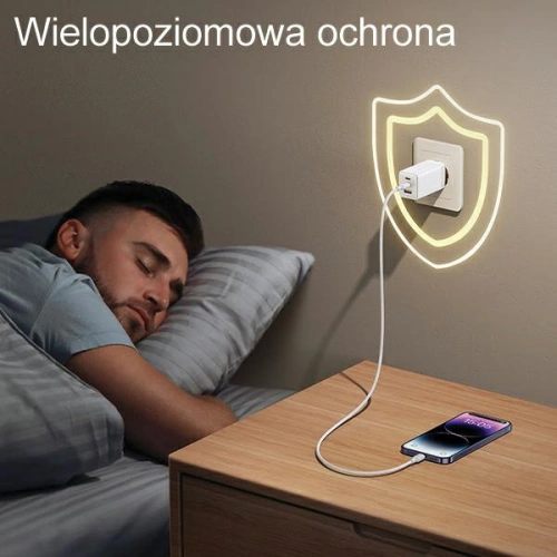 Kup Síťová nabíječka USAMS CC180TC04 2xUSB-C+1xUSB-A 65W GaN PD+QC rychlé nabíjení Sandru Series (US-CC180) modrá/gradient modrá - USA1005 - {ean13} - Sklep Home Screen