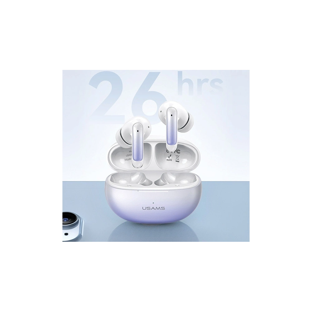 Słuchawki bezprzewodowe USAMS BHUENCXD02 Bluetooth 5.3 TWS X-don series biały/white (US-XD19)