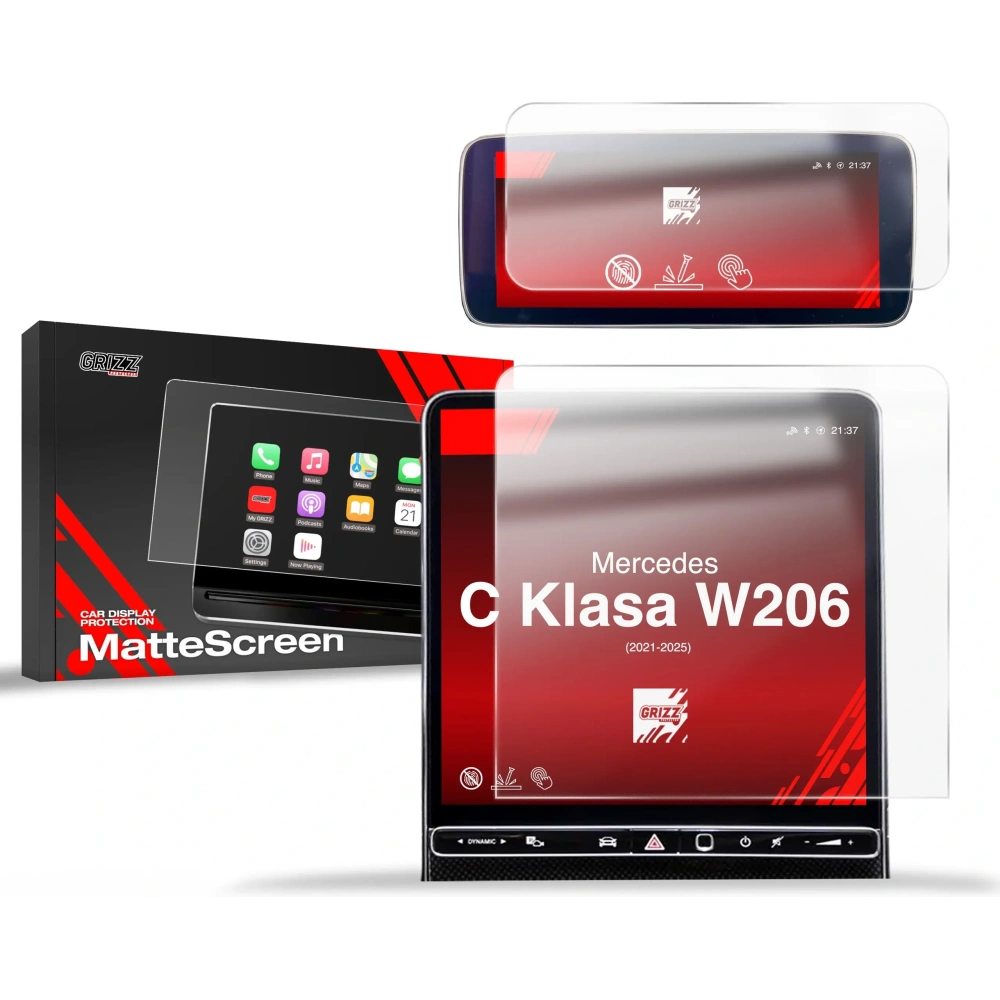 Folia matowa GrizzGlass CarDisplay Protection do Mercedes C Klasa W206 2021-2025 [2w1]