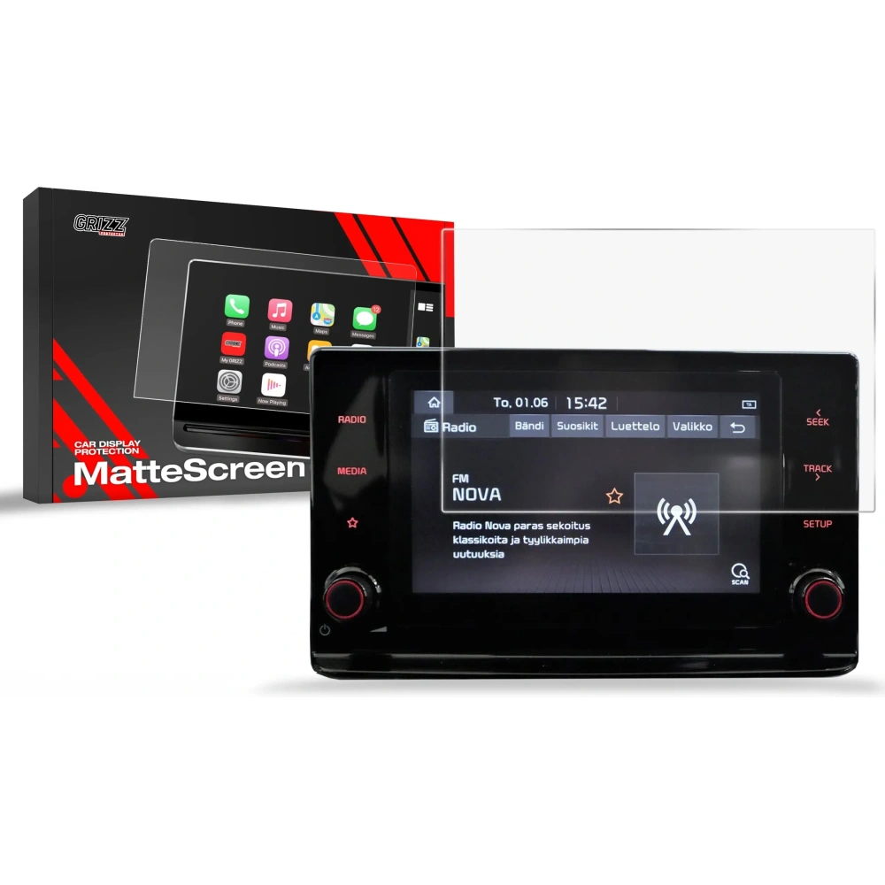 Folia matowa GrizzGlass CarDisplay Protection do Kia Ceed 8" 2018-2024