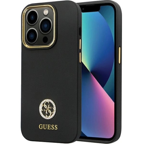 Kup Case Guess GUHCP14XM4DGPK Apple iPhone 14 Pro Max Hardcase Silikon Logo Strass 4G schwarz/black - GUE2784 - {ean13} - Sklep Home Screen