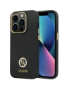 Guess Apple Carcasă GUHCP14XM4DGPK iPhone 14 Pro Max hardcase Silicone Logo Strass 4G negru/negru
