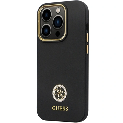 Kup Case Guess GUHCP14XM4DGPK Apple iPhone 14 Pro Max Hardcase Silikon Logo Strass 4G schwarz/black - GUE2784 - {ean13} - Sklep Home Screen