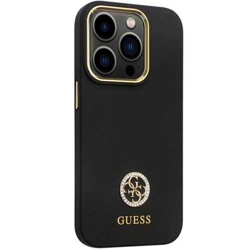 Kup Guess Apple Carcasă GUHCP14XM4DGPK iPhone 14 Pro Max hardcase Silicone Logo Strass 4G negru/negru - GUE2784 - {ean13} - Sklep Home Screen