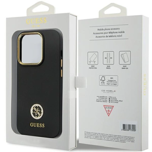 Kup Case Guess GUHCP14XM4DGPK Apple iPhone 14 Pro Max Hardcase Silikon Logo Strass 4G schwarz/black - GUE2784 - {ean13} - Sklep Home Screen