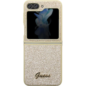 Kup Etui Guess GUHCZF5HGGSHD Samsung Galaxy Z Flip 5 hardcase Glitter Script zlatý/gold - GUE2785 - {ean13} - Sklep Home Screen