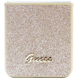 Kup Etui Guess GUHCZF5HGGSHD Samsung Galaxy Z Flip 5 hardcase Glitter Script zlatý/gold - GUE2785 - {ean13} - Sklep Home Screen