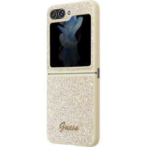 Kup Etui Guess GUHCZF5HGGSHD Samsung Galaxy Z Flip 5 hardcase Glitter Script zlatý/gold - GUE2785 - {ean13} - Sklep Home Screen