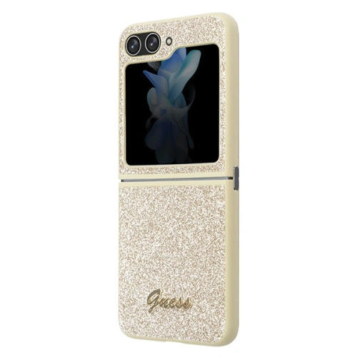 Kup Etui Guess GUHCZF5HGGSHD Samsung Galaxy Z Flip 5 hardcase Glitter Script zlatý/gold - GUE2785 - {ean13} - Sklep Home Screen