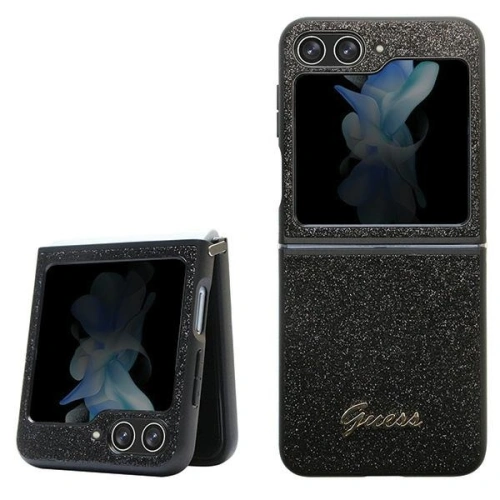 Kup Case Guess GUHCZF5HGGSHK Samsung Galaxy Z Flip 5 Hardcase Glitter Script schwarz/black - GUE2786 - {ean13} - Sklep Home Screen