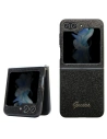 Case Guess GUHCZF5HGGSHK Samsung Galaxy Z Flip 5 Hardcase Glitter Script schwarz/black