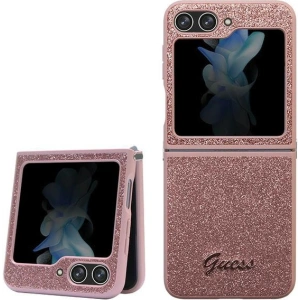 Buy Guess GUHCZF5HGGSHP Samsung Galaxy Z Flip 5 hardcase Glitter Script pink - GUE2787 - {ean13} - Home Screen Store Europe