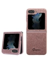 Guess GUHCZF5HGGSHP Samsung Galaxy Z Flip 5 hardcase Glitter Script pink
