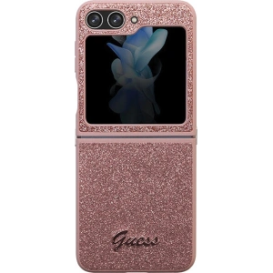Kup Etui Guess GUHCZF5HGGSHP Samsung Galaxy Z Flip 5 kemény tok Glitter Script rózsaszín/pink - GUE2787 - {ean13} - Sklep Home Screen