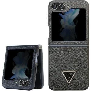 Buy Guess GUHCZF5P4TDPK Samsung Galaxy Z Flip 5 hardcase Leather 4G Diamond Triangle black - GUE2788 - {ean13} - Home Screen Store Europe