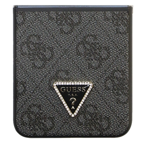 Buy Guess GUHCZF5P4TDPK Samsung Galaxy Z Flip 5 hardcase Leather 4G Diamond Triangle black - GUE2788 - {ean13} - Home Screen Store Europe