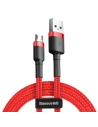 Kábel Micro USB Baseus Cafule 2.4A 0,5m (piros)