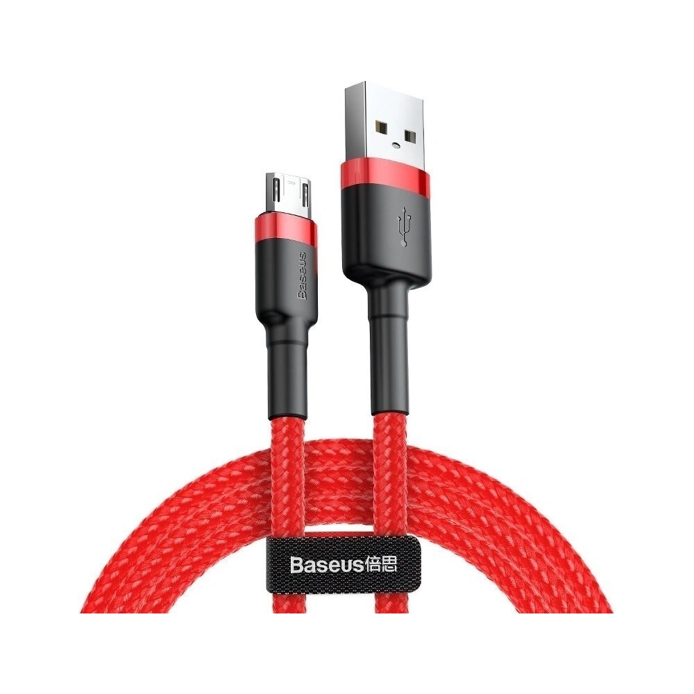Kabel Micro USB Baseus Cafule 2.4A 0,5m (czerwony)