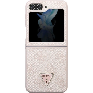 Kup Etui Guess GUHCZF5P4TDPP Samsung Galaxy Z Flip 5 hardcase Leather 4G Triangle Strass růžový/pink - GUE2789 - {ean13} - Sklep Home Screen