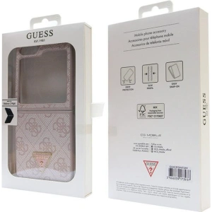 Kup Etui Guess GUHCZF5P4TDPP Samsung Galaxy Z Flip 5 hardcase Leather 4G Triangle Strass růžový/pink - GUE2789 - {ean13} - Sklep Home Screen