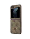 Kup Etui Guess GUHCZF5P4TDPW Samsung Galaxy Z Flip 5 hardcase Leather 4G Triangle Strass brązowy/brown - GUE2790 - {ean13} - Sklep Home Screen