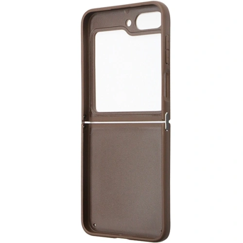 Kup Etui Guess GUHCZF5P4TDPW Samsung Galaxy Z Flip 5 hardcase Leather 4G Triangle Strass brązowy/brown - GUE2790 - {ean13} - Sklep Home Screen
