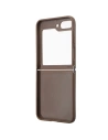 Kup Etui Guess GUHCZF5P4TDPW Samsung Galaxy Z Flip 5 hardcase Leather 4G Triangle Strass brązowy/brown - GUE2790 - {ean13} - Sklep Home Screen