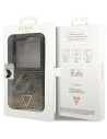 Buy Guess GUHCZF5P4TDPW Samsung Galaxy Z Flip 5 hardcase Leather 4G Triangle Strass brown - GUE2790 - {ean13} - Home Screen Store Europe