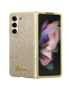 Case Guess GUHCZFD5HGGSHD Samsung Galaxy Z Fold 5 Hardcase Glitter Script gold
